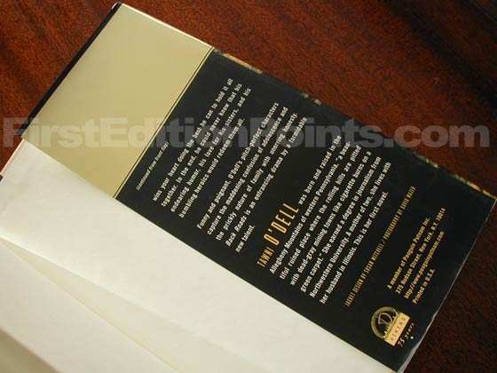 Picture of the back dust jacket flap for the first edition of Back Roads. 