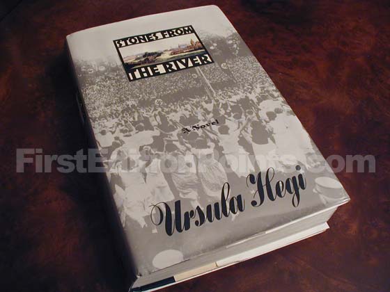 Picture of the 1994 first edition dust jacket for Stones from the River. 