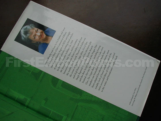 Picture of the back dust jacket flap for the first edition of Tara Road. 