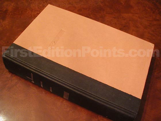 Picture of the first edition Norton & Company boards for The Bear Comes Home. 