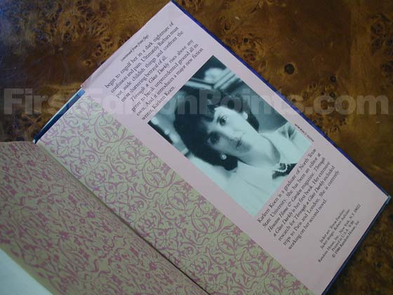 Picture of the back dust jacket flap for the first edition of Through a Glass Darkly. 